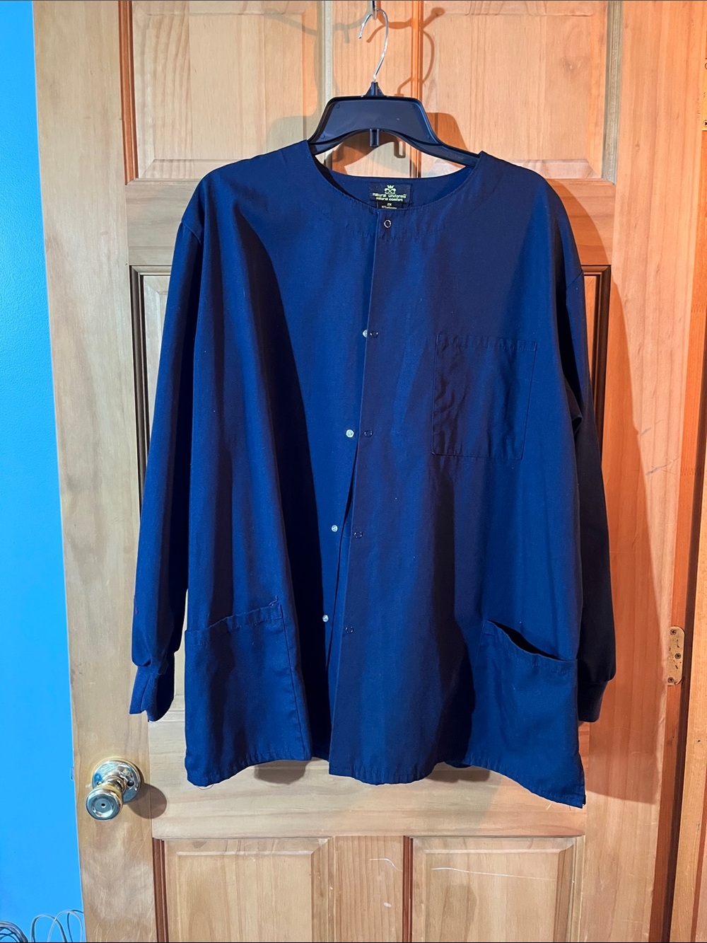 Women’s Dark Navy Utility Jacket with Snap Front